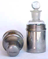 anesthesia, chloroform bottle in metal case.jpg (79192 bytes)