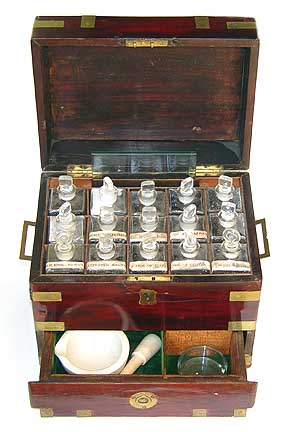APOTHECARY CHEST – YOUNG COLLECTION - PHISICK | MEDICAL ANTIQUES