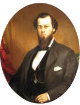 painting, Dr. Austin Flint, Sr, M.D., by the painter John L. Harding, New York, 1865.jpg (62830 bytes)