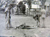 photo, stereoview, Bringing in the Wounded, Spottsylvania CH, detail.jpg (111022 bytes)