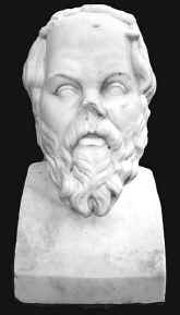sculpture, Socrates bust.jpg (44448 bytes)