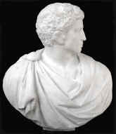 sculpture, antique marble bust, Brutus by Michelangelo.jpg (75912 bytes)