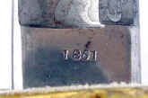 sword, M1850, Alexander Brown Mott, Tiffany, 1861 blade date.jpg (97408 bytes)