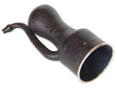 ear trumpet, opera dome type with extended bell, leather cover.jpg (61325 bytes)