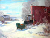 painting, Sargent, Salisbury General Store with Sled.jpg (110850 bytes)
