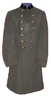 uniform, CSA Virginia surgeon's coat, full front view.jpg (24637 bytes)